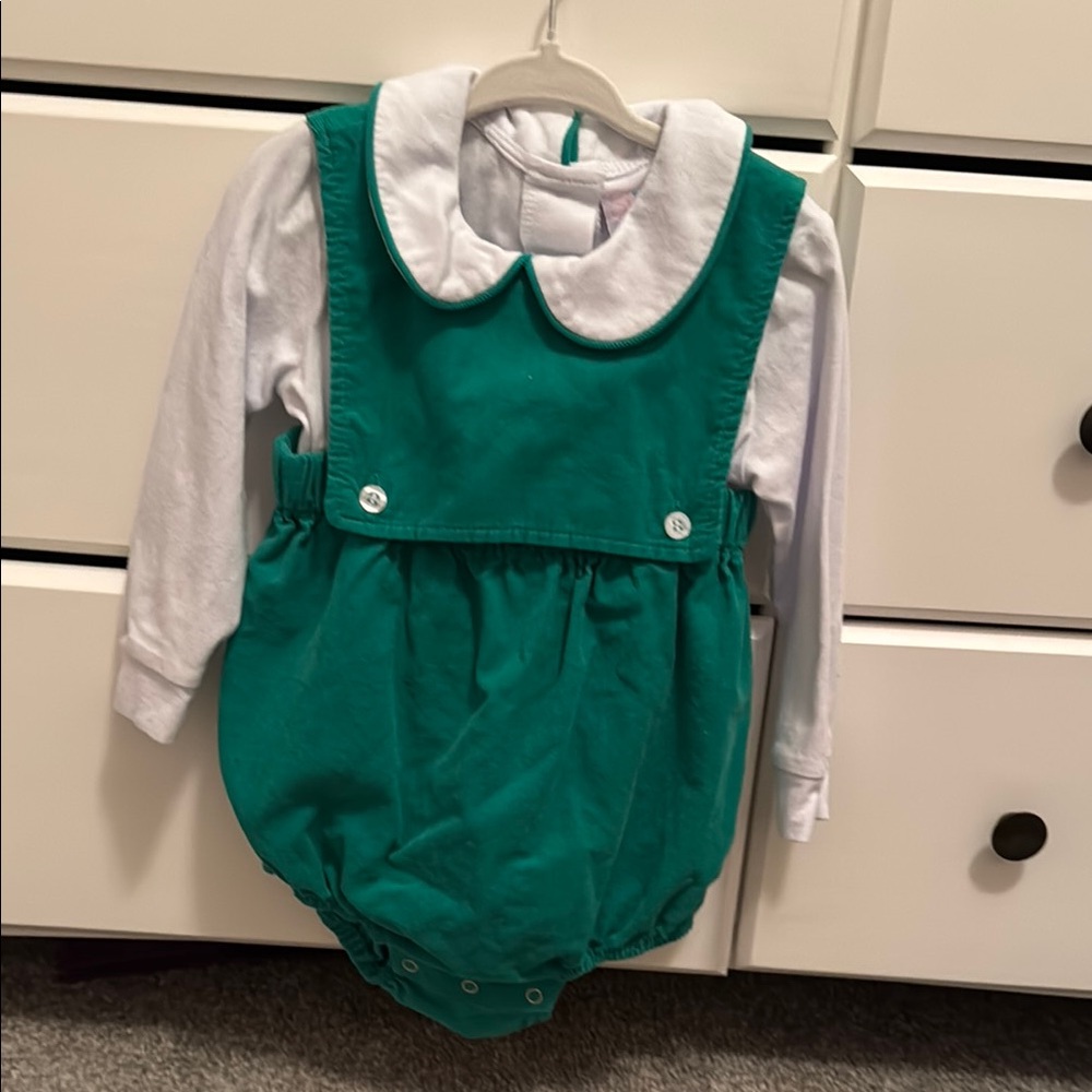 Green Kids Romper